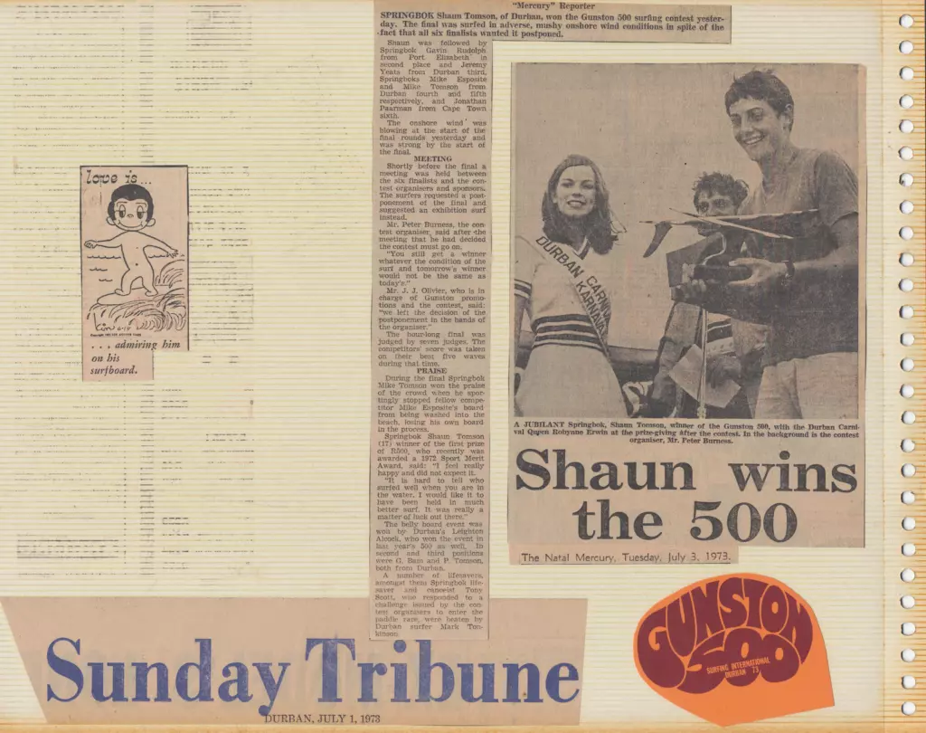 Shaun Tomson Wins Gunston 500 - 1973